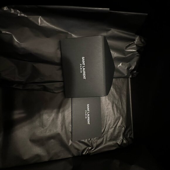 Saint Laurent “Nadja 105” Crepe Satin Sandals in Nero (Black), size 39. - Picture 4 of 9